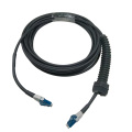 Connecteur à fibre optique, câble blindé, câble